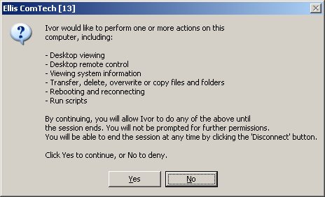 Remote Support Approval